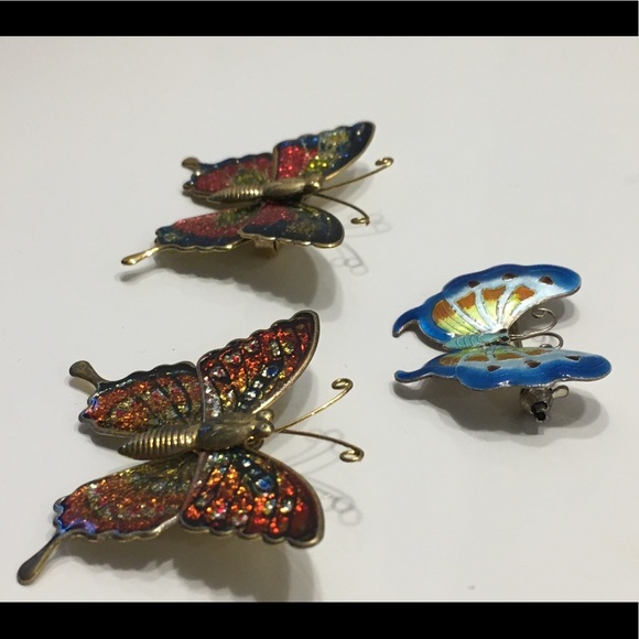 Bundle of Butterfly Brooches - Picture 5 of 7